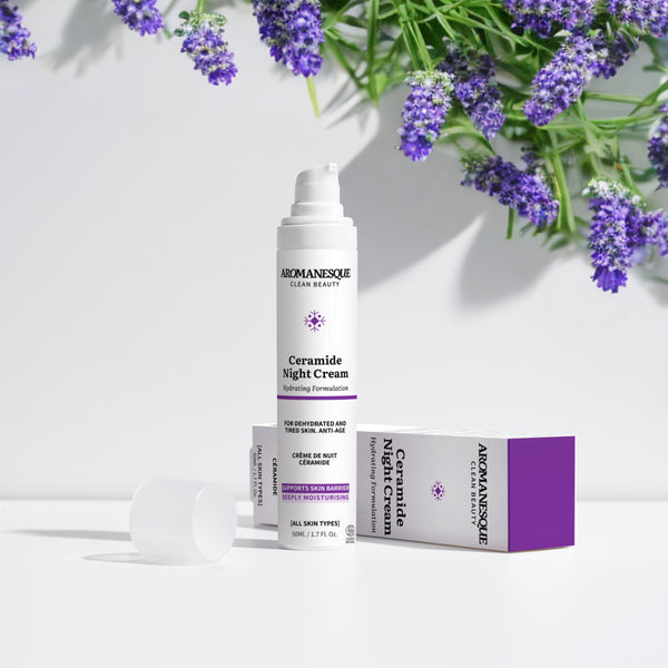 Aromanesque Ceramide Nachtcreme – Feuchtigkeitsspendende Formel