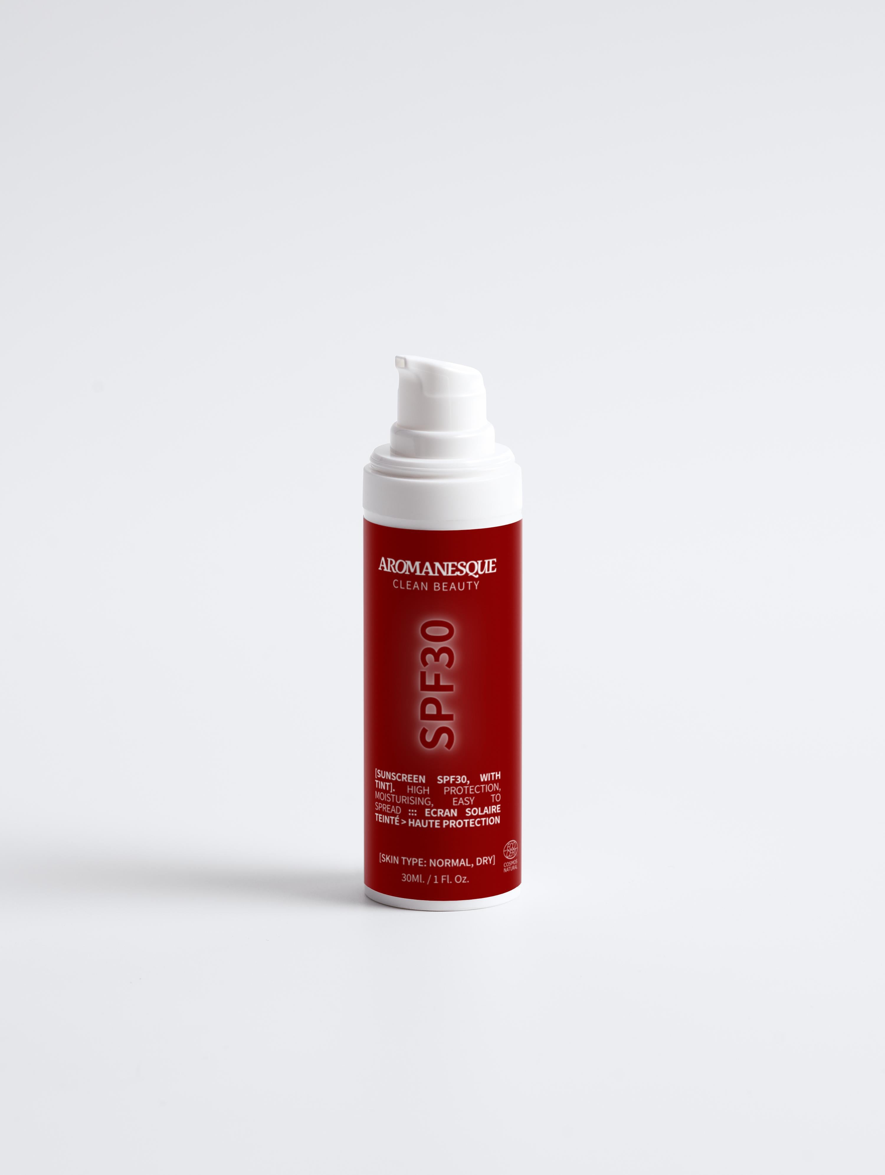 Protector solar Aromanesque SPF30 - Con tinte