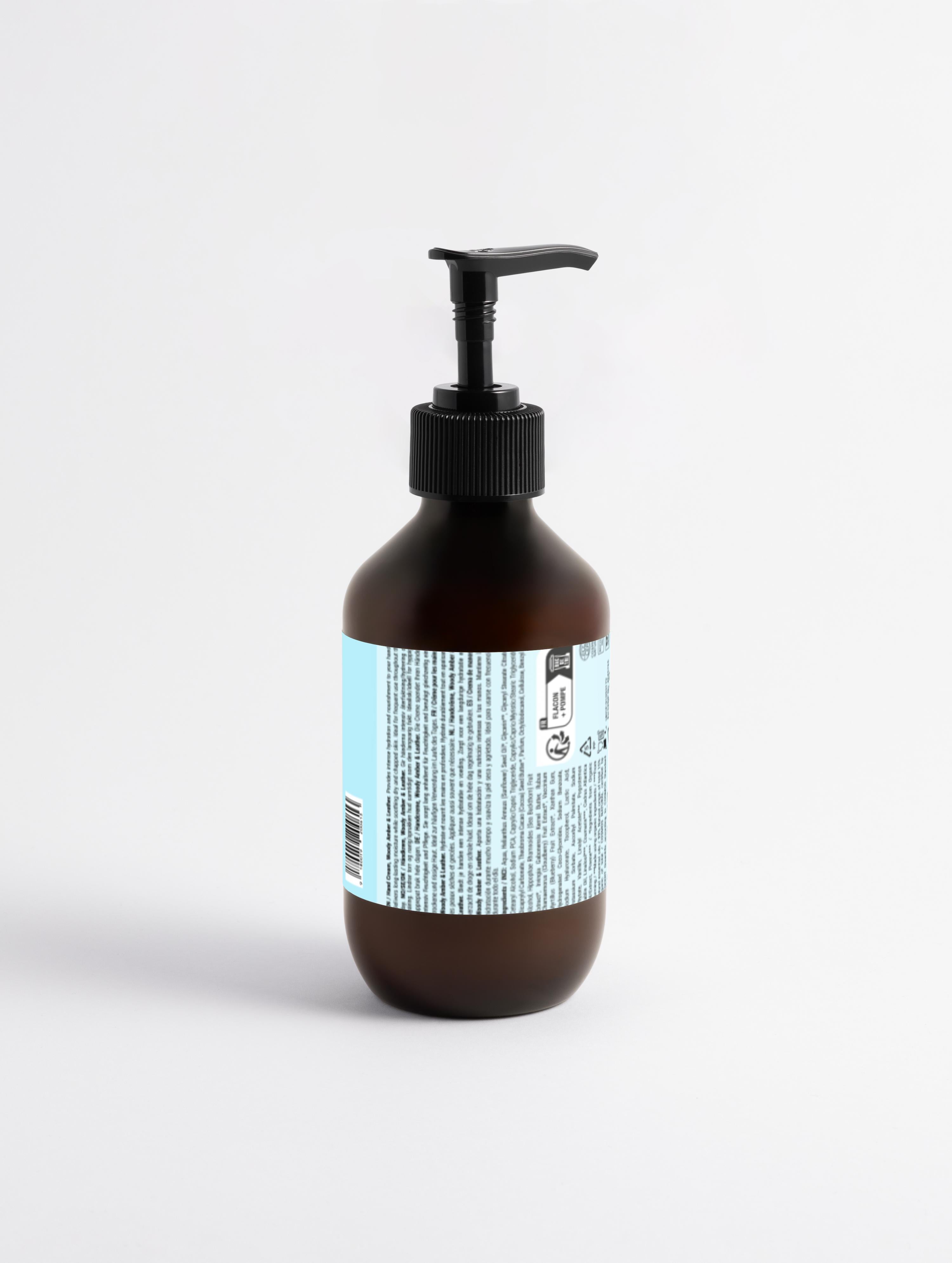 Crema de Manos Premium, Ámbar Maderoso y Cuero