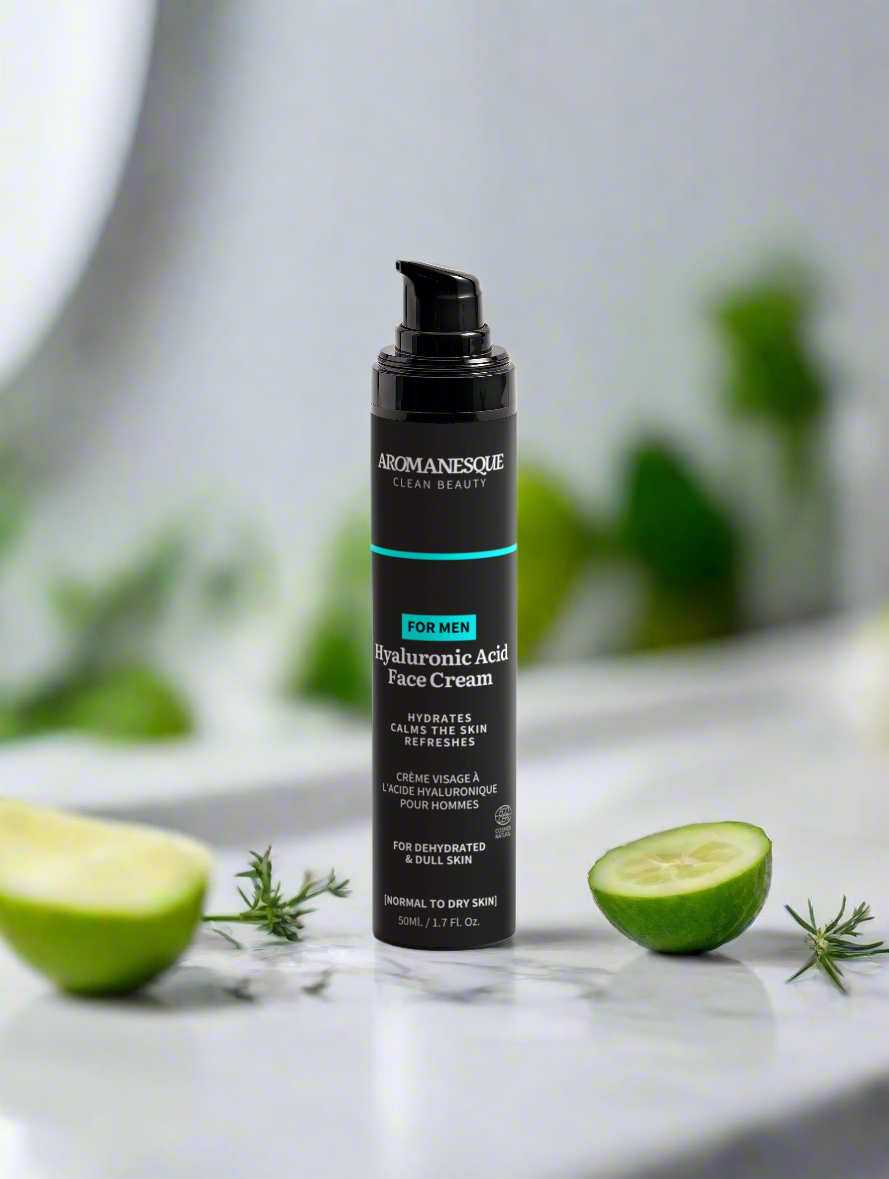Crema Facial de Ácido Hialurónico Aromanesque para Hombres