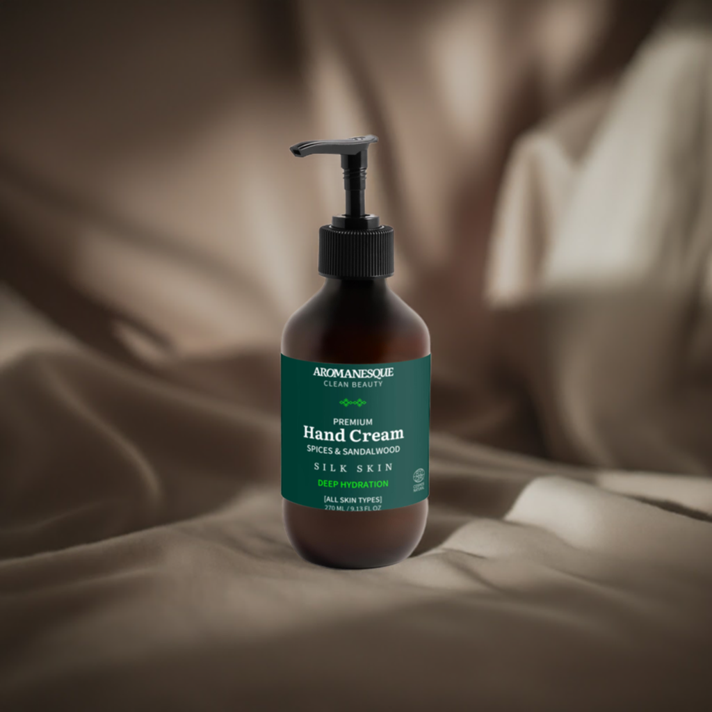 Crema de Manos Premium, Especias y Sándalo