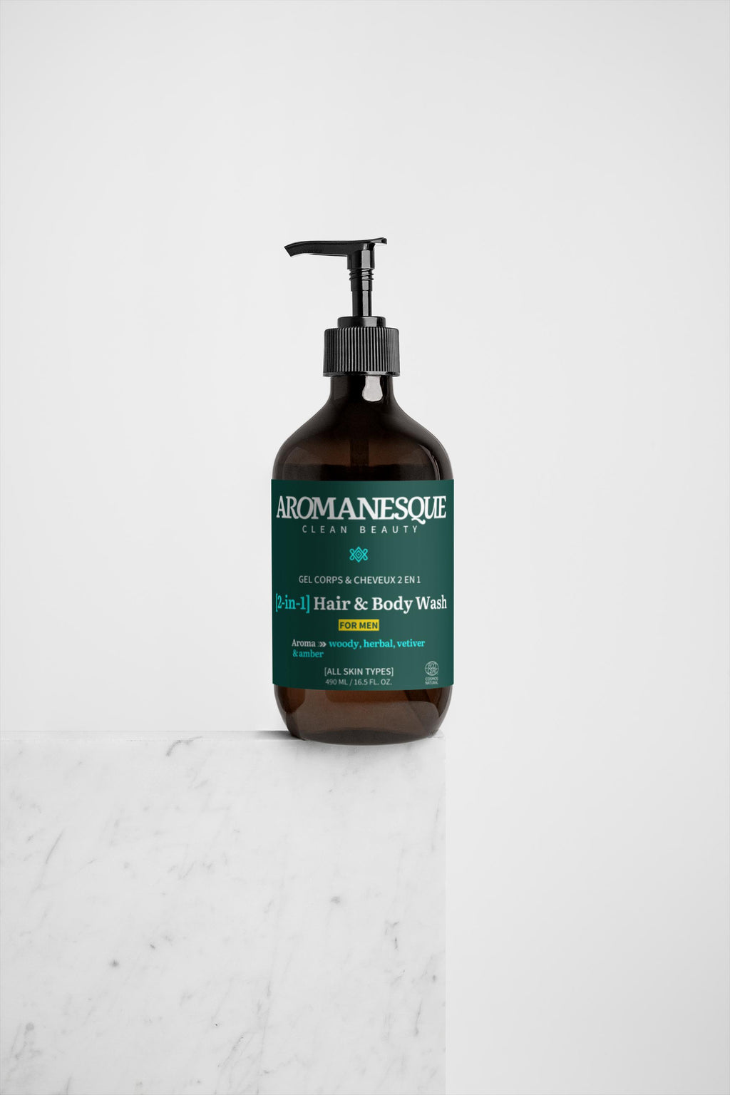 Premium [2-in-1] Hair & Body Wash For Men - 490Ml