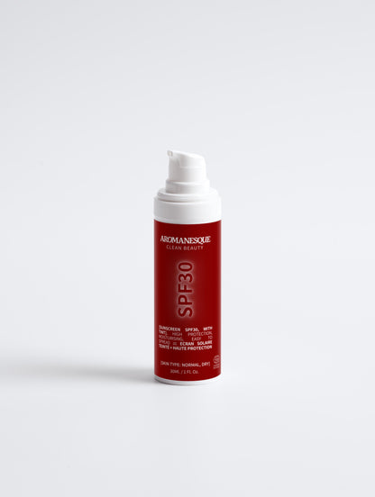 Aromanesque Sonnenschutz SPF30, mit Tönung – 30 ml