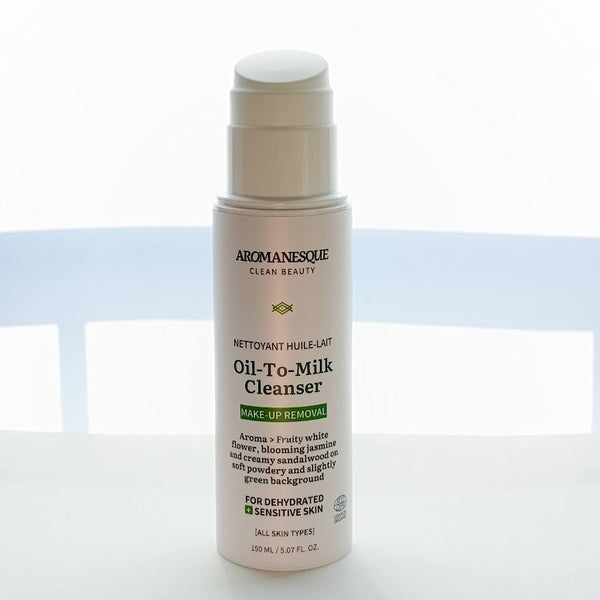 Huile nettoyante au lait Aromanesque [pour peaux sensibles] - 150 ml