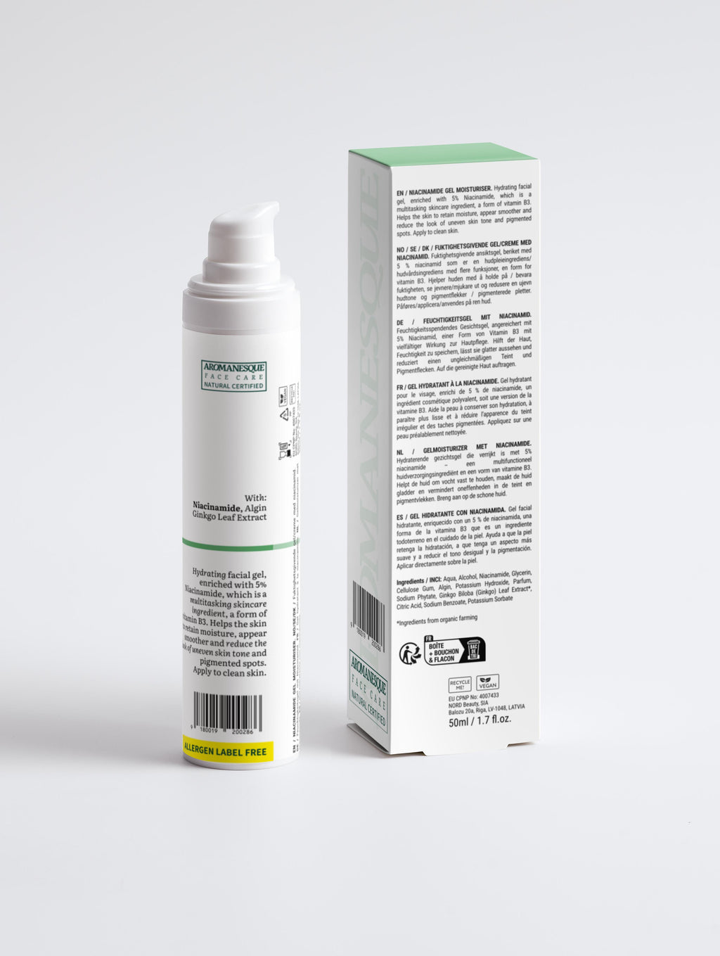 Gel hydratant à la niacinamide Aromanesque - 50 ml