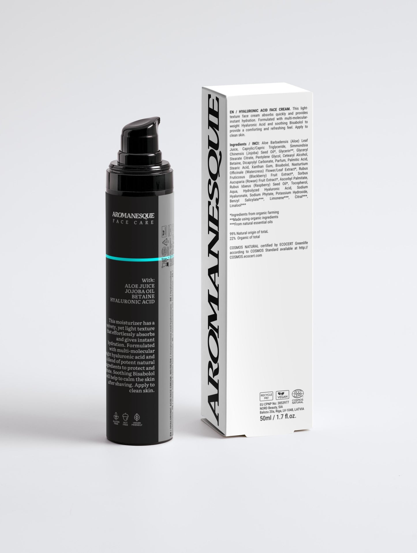 Hyaluronsäure-Gesichtscreme für Männer – 50 ml