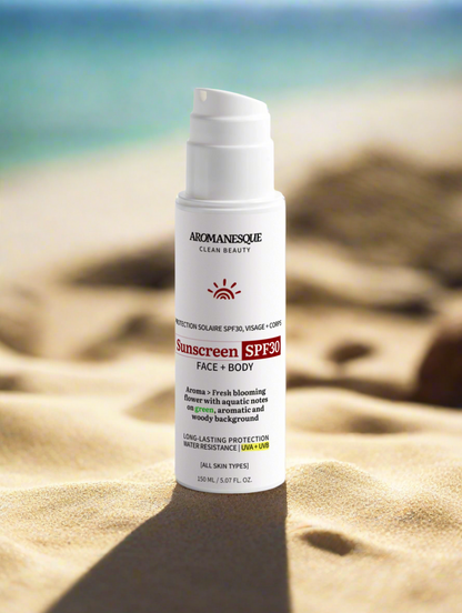 Aromanesque Mineral Sunscreen SPF30 for Face & Body - 150Ml