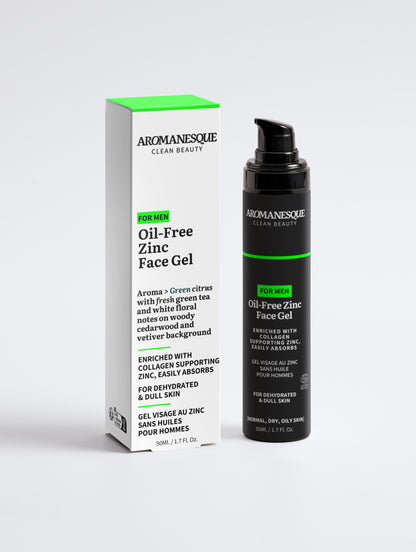 Aromanesque Oil-Free Zinc Face Gel For Men - 50Ml