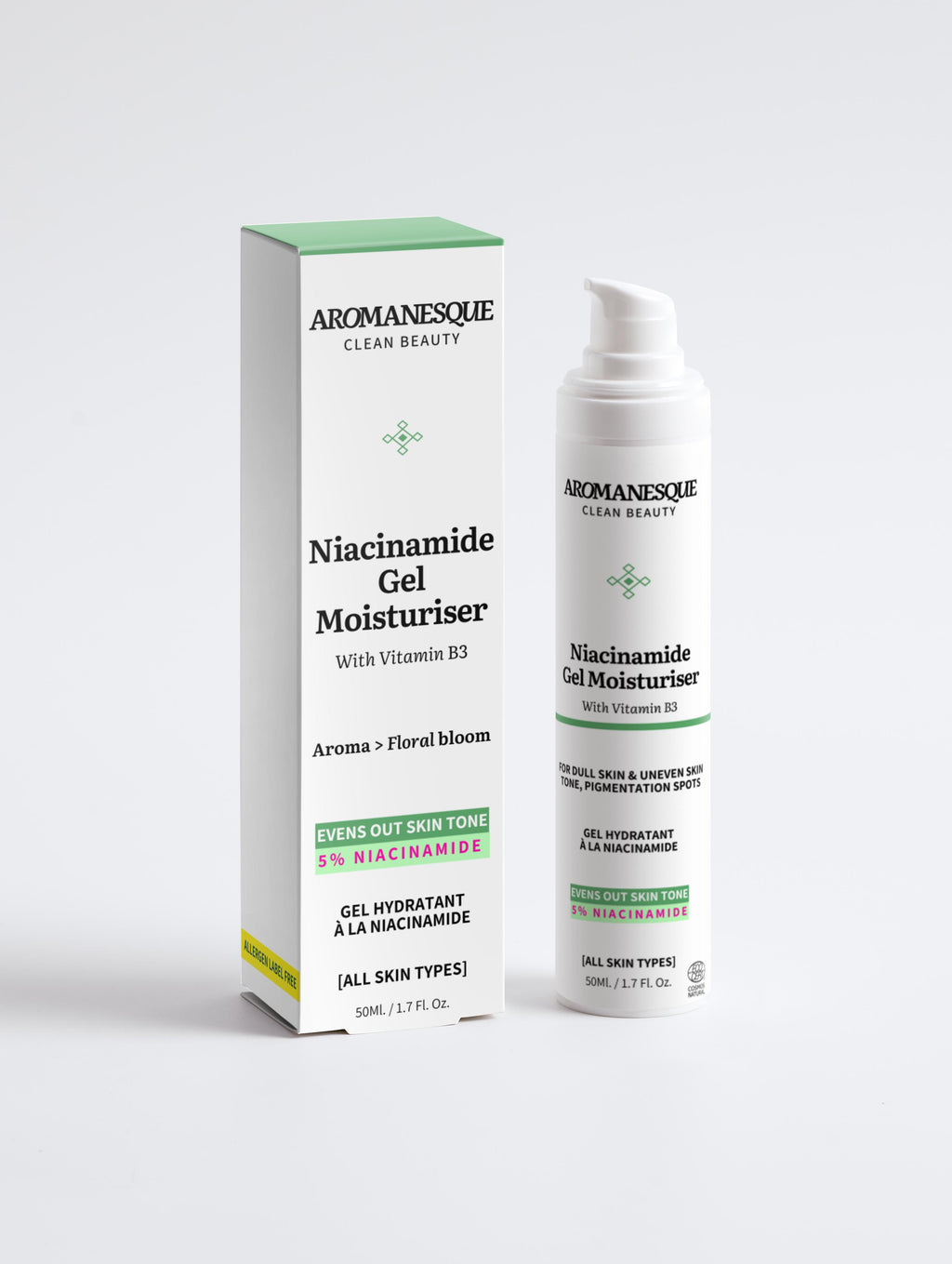 Gel hydratant à la niacinamide Aromanesque - 50 ml