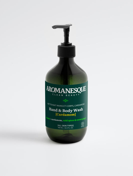 Hand & Body Wash, Ginger & Smoky Cardamom, 490Ml