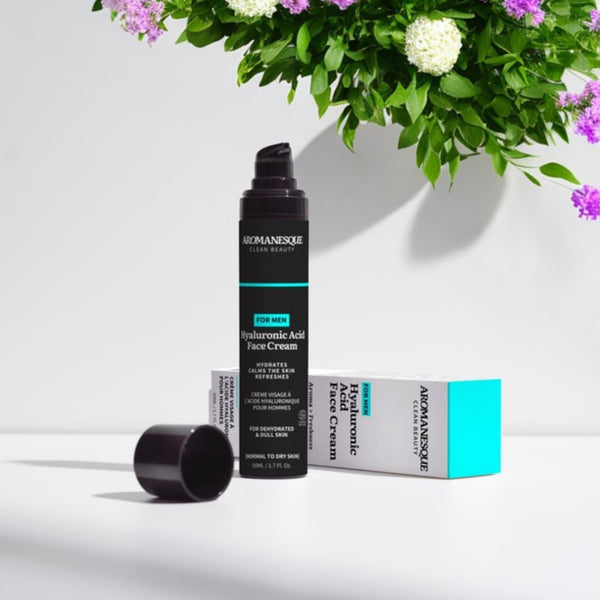 Crème visage à l'acide hyaluronique Aromanesque pour hommes - 50 ml