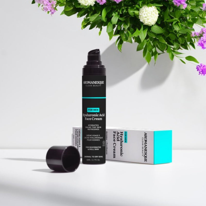 Aromanesque Hyaluronsäure-Gesichtscreme für Männer – 50 ml