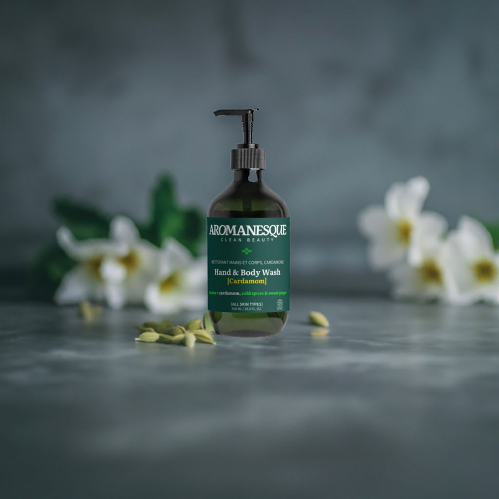 Hand & Body Wash, Ginger & Smoky Cardamom, 490Ml