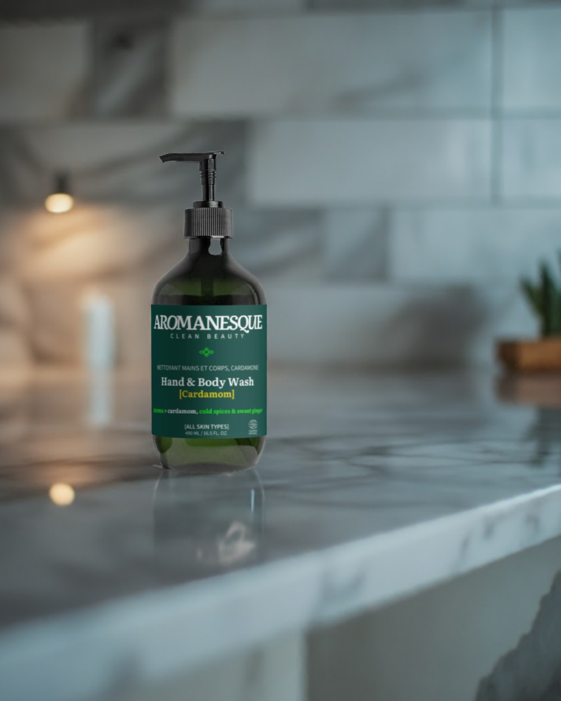 Hand & Body Wash, Ginger & Smoky Cardamom, 490Ml