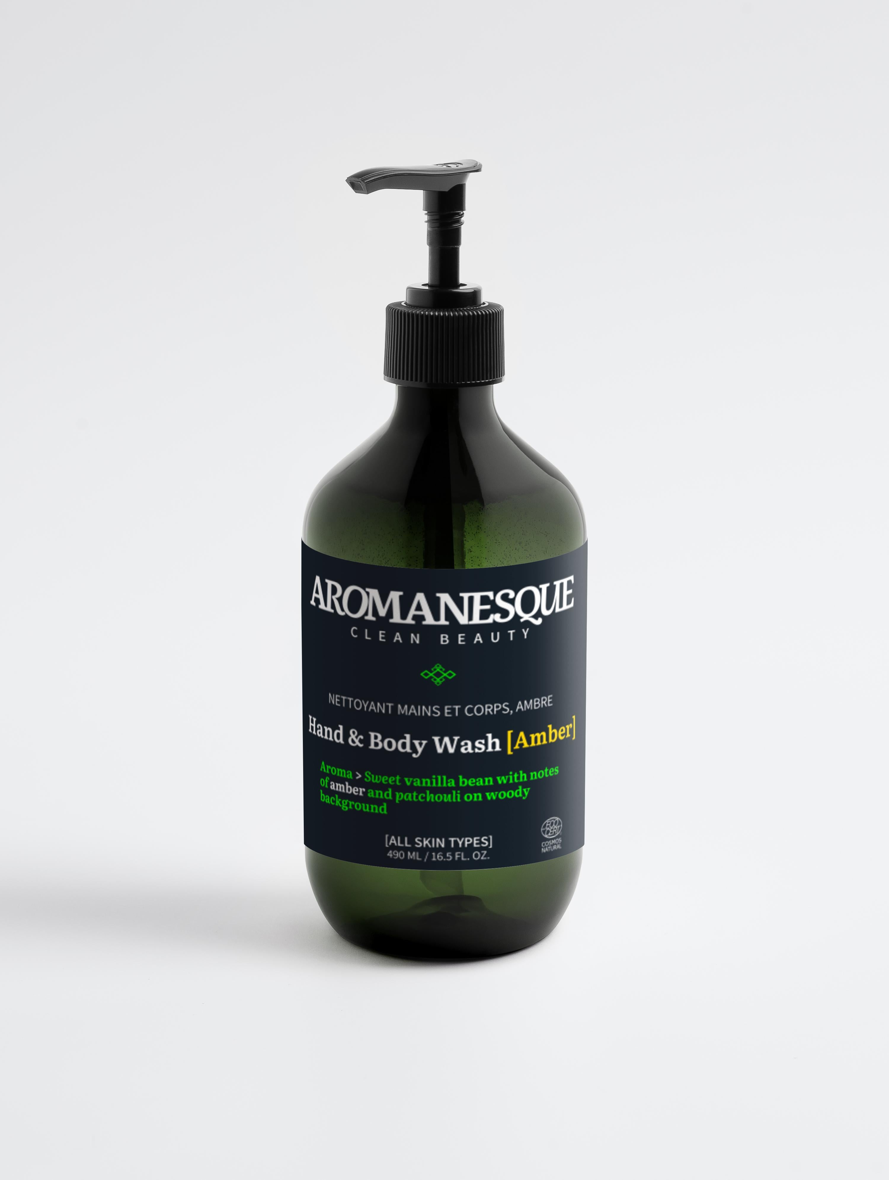 Hand & Body Wash, Patchouli und Amber-Vanille
