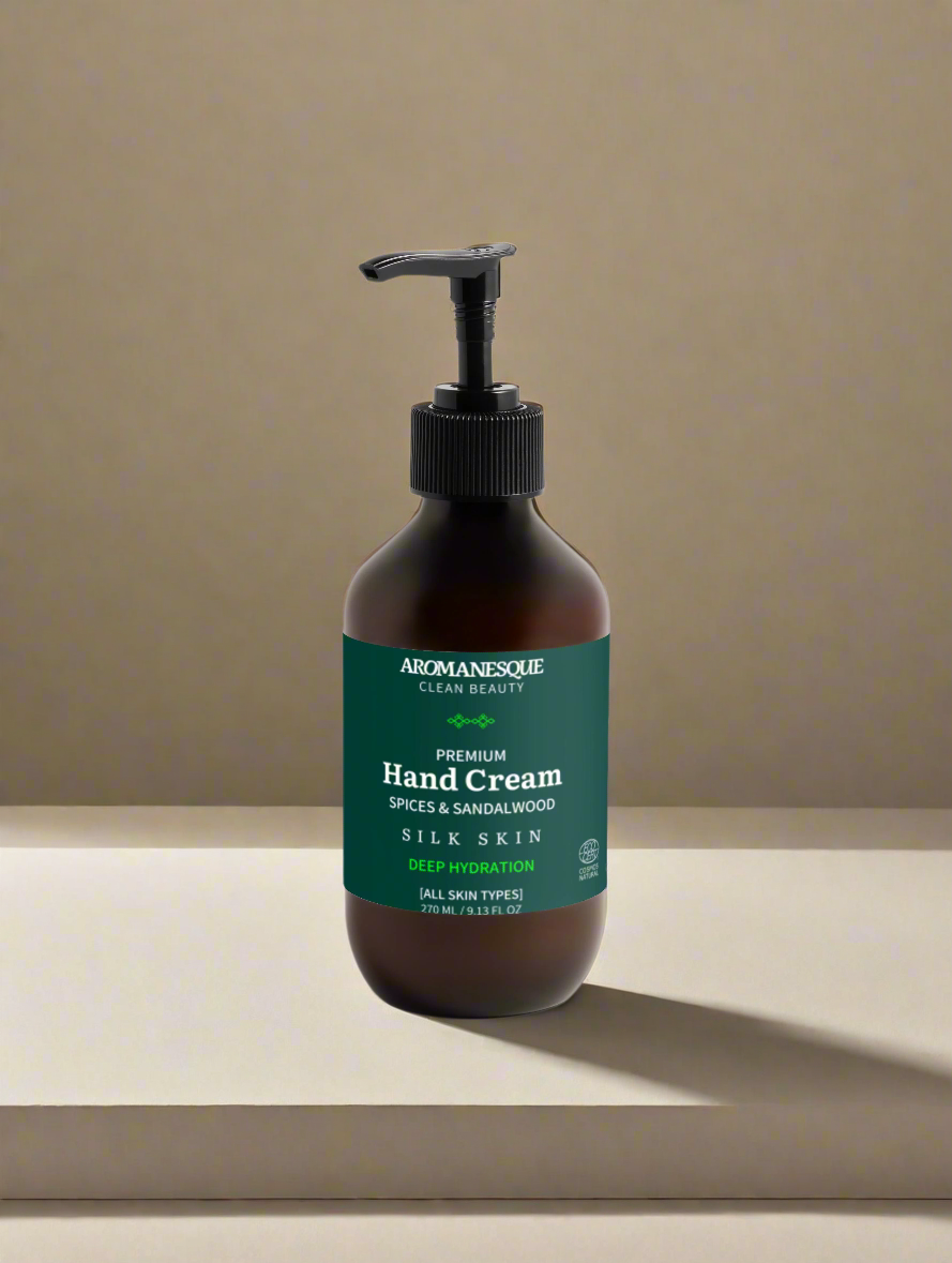 Crème pour les mains Premium, Épices et Bois de Santal  