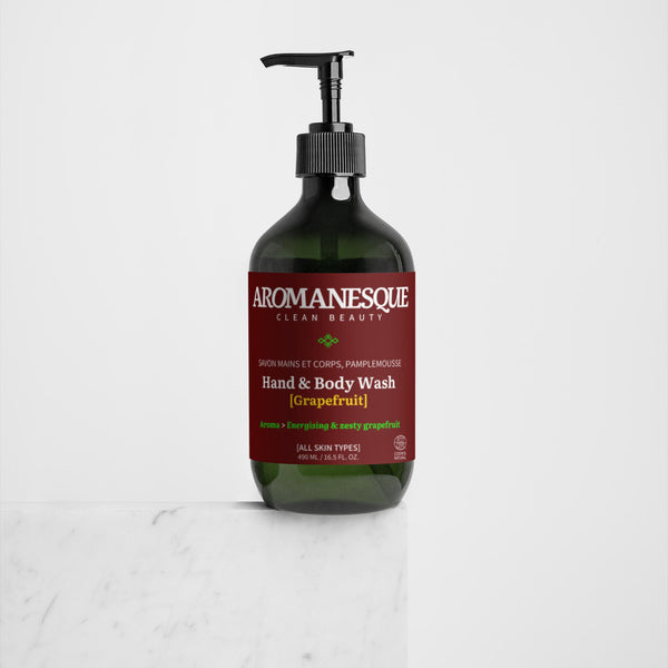 Jabón para manos y cuerpo Aromanesque, pomelo, 490 ml